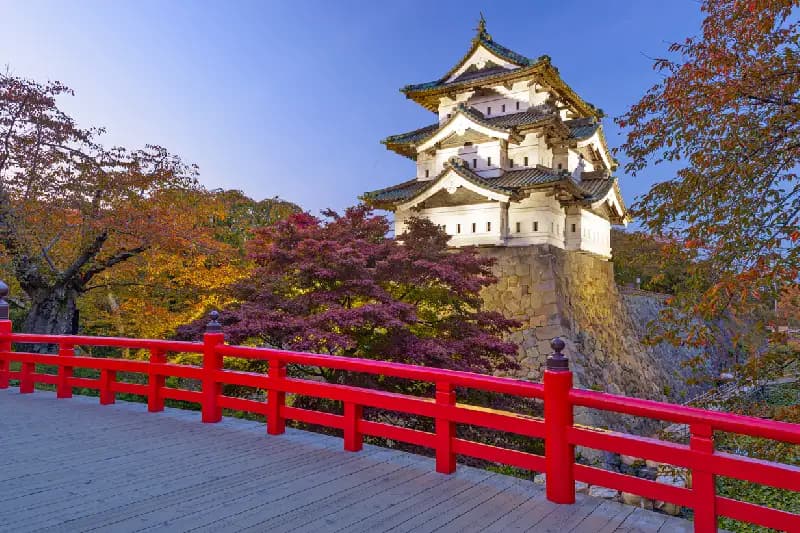 il castello di Hirosaki. castelli giappone